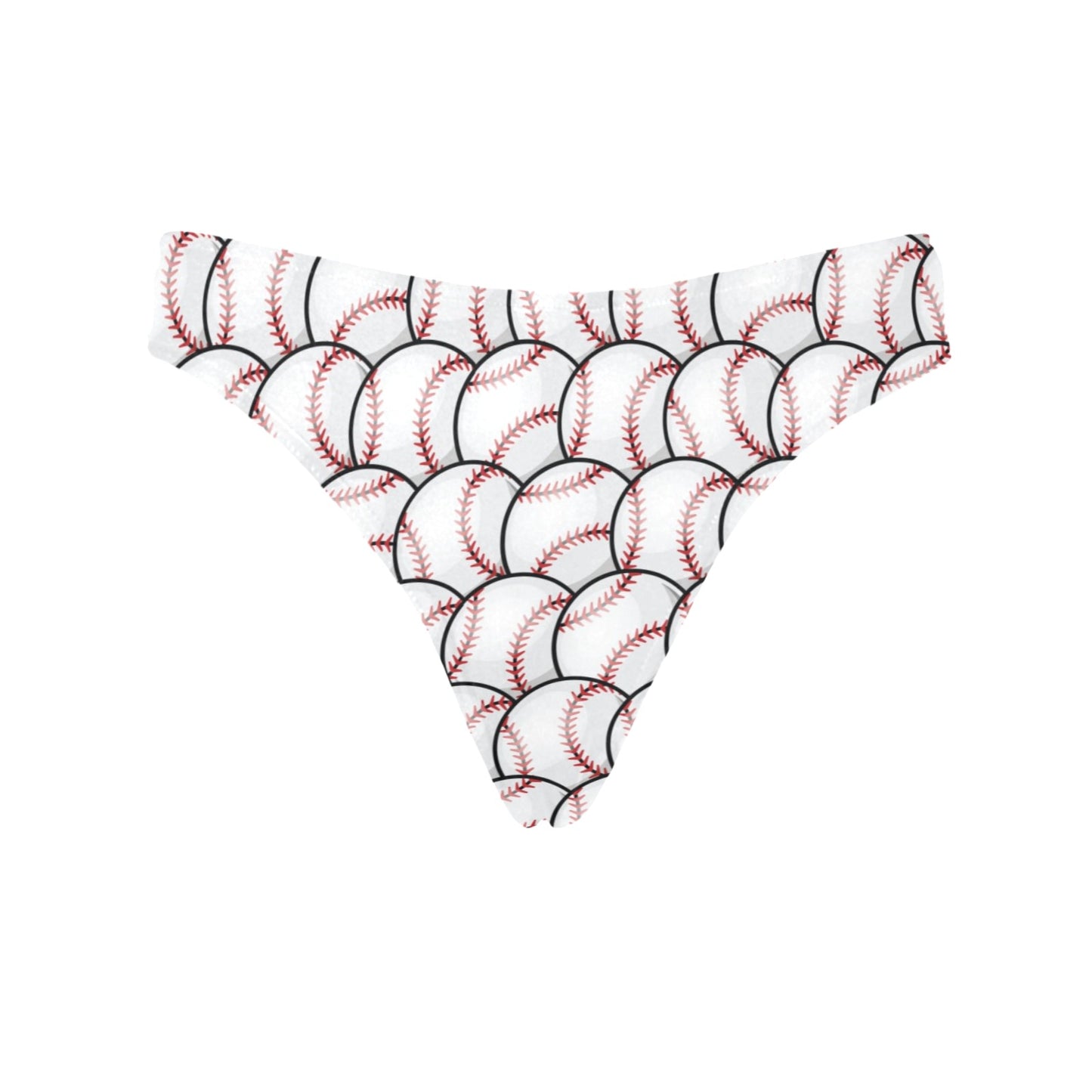 Baseball Pattern Women's Thongs