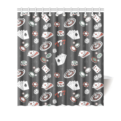 Casino Pattern Print Design 02 Shower Curtain