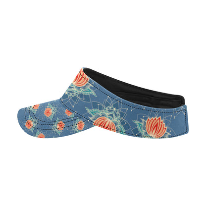 lotus Boho Pattern Print Design LO07 Unisex Sun Visor