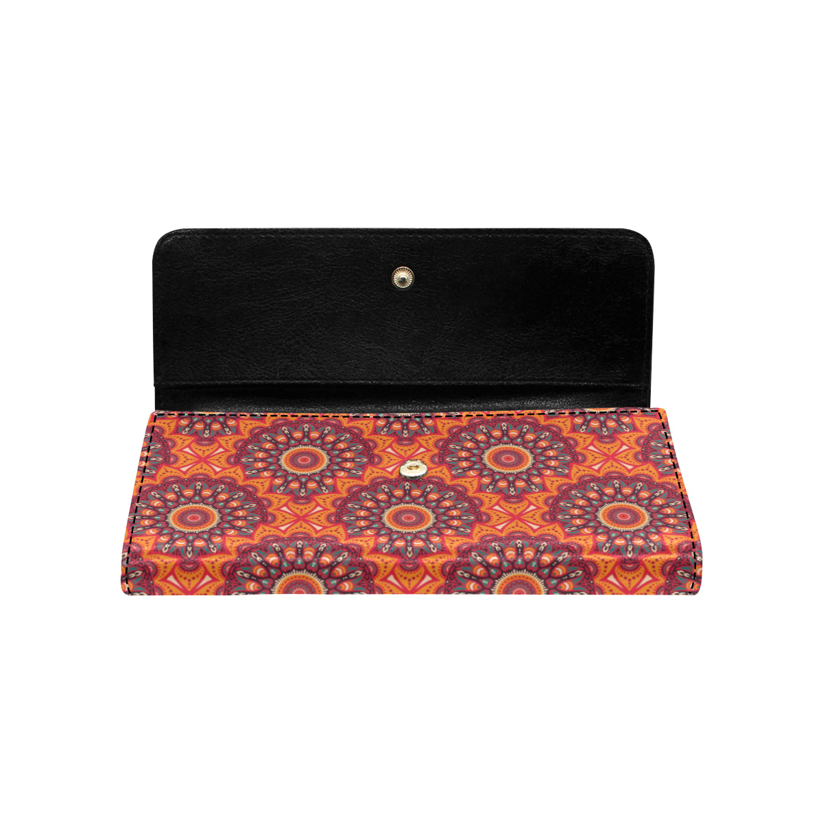 Bohemian Pattern Print Design 04 Women's Trifold Wallet