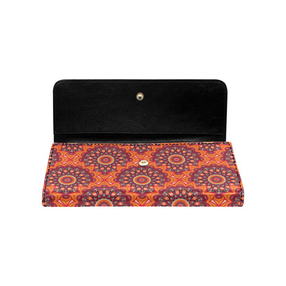 Bohemian Pattern Print Design 04 Women's Trifold Wallet