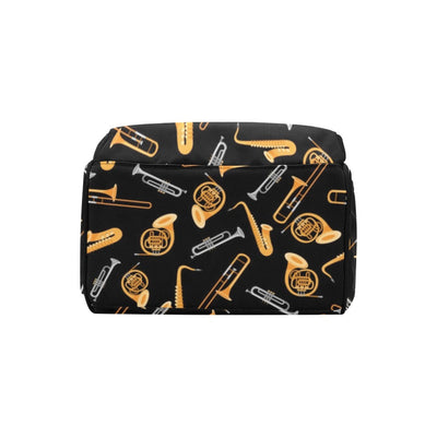 Saxophone Print Design LKS403 Diaper Bag Backpack