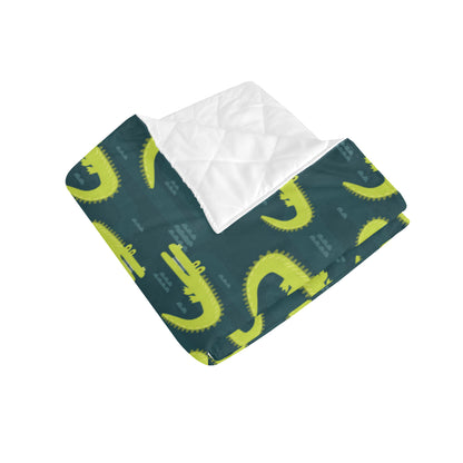 Alligator Pattern Print Design 03 Premium Quilt