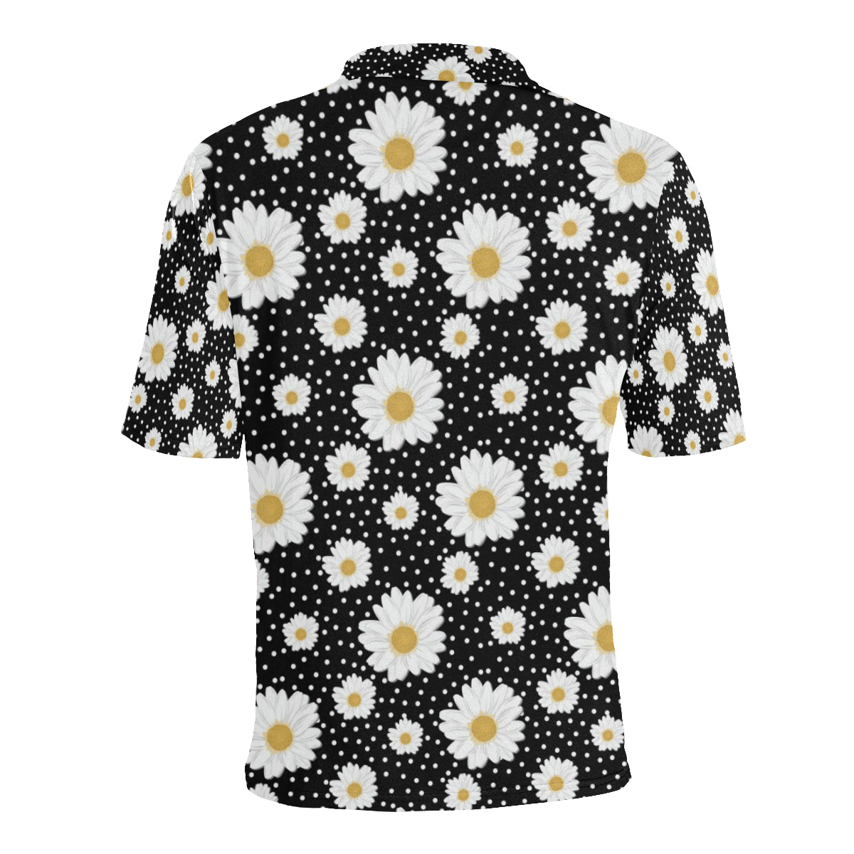 Daisy Pattern Print Design DS02 Men Polo Shirt