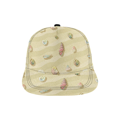 Beach with Seashell Theme Snapback Cap