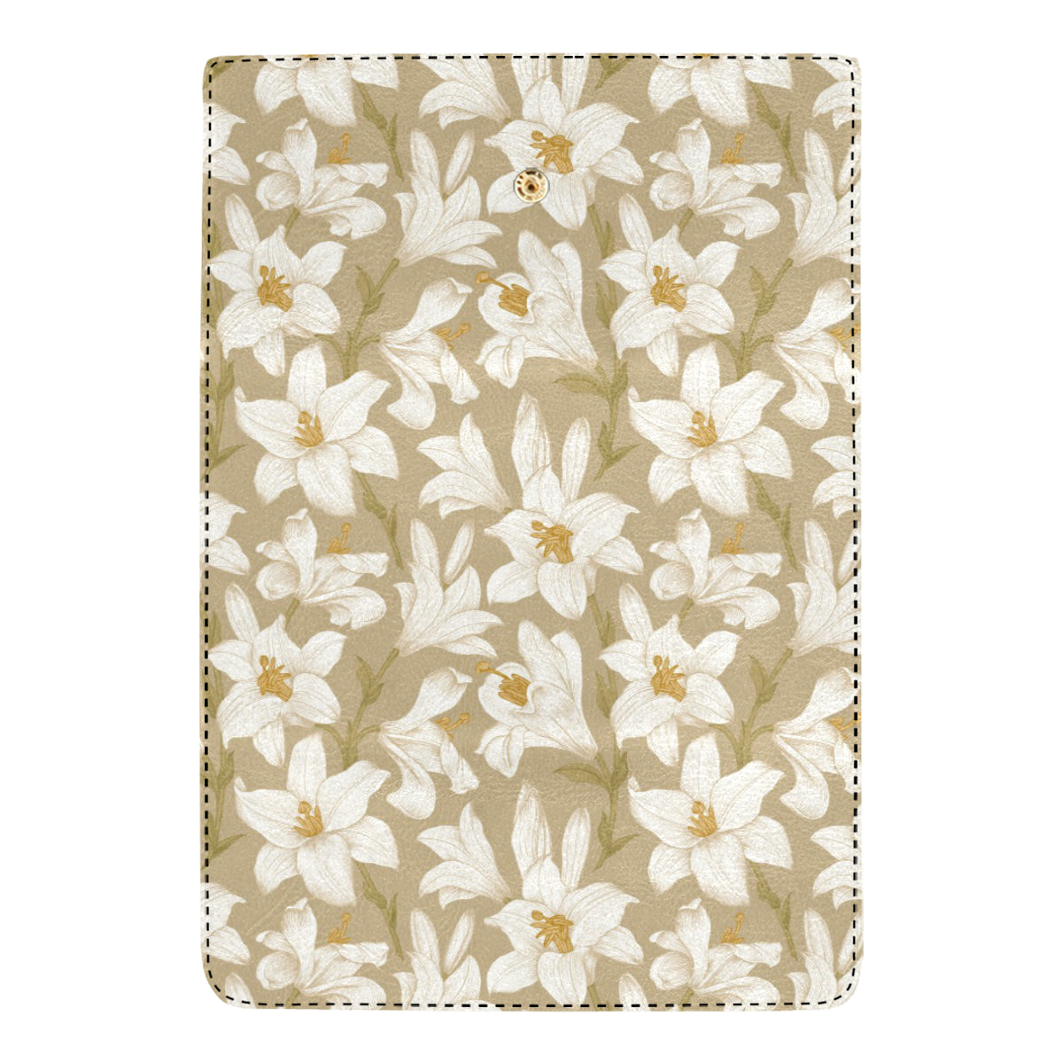 Lily Pattern Print Design LY07 Women's Trifold Wallet