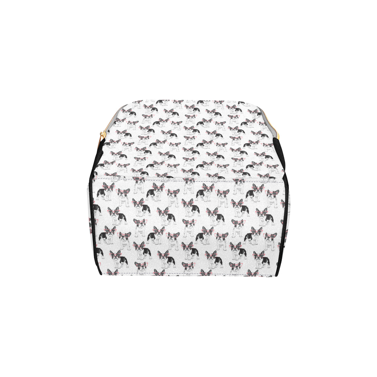 Boston Terrier Pattern Print Design 03 Diaper Bag Backpack