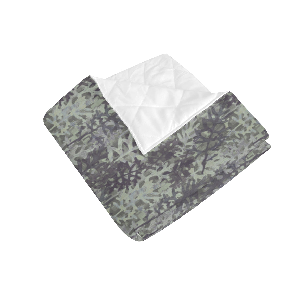 Camouflage Fern Pattern Print Design 05 Premium Quilt
