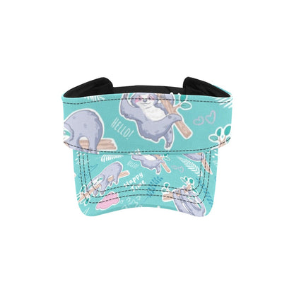 Sloth Print Design LKS309 Unisex Sun Visor