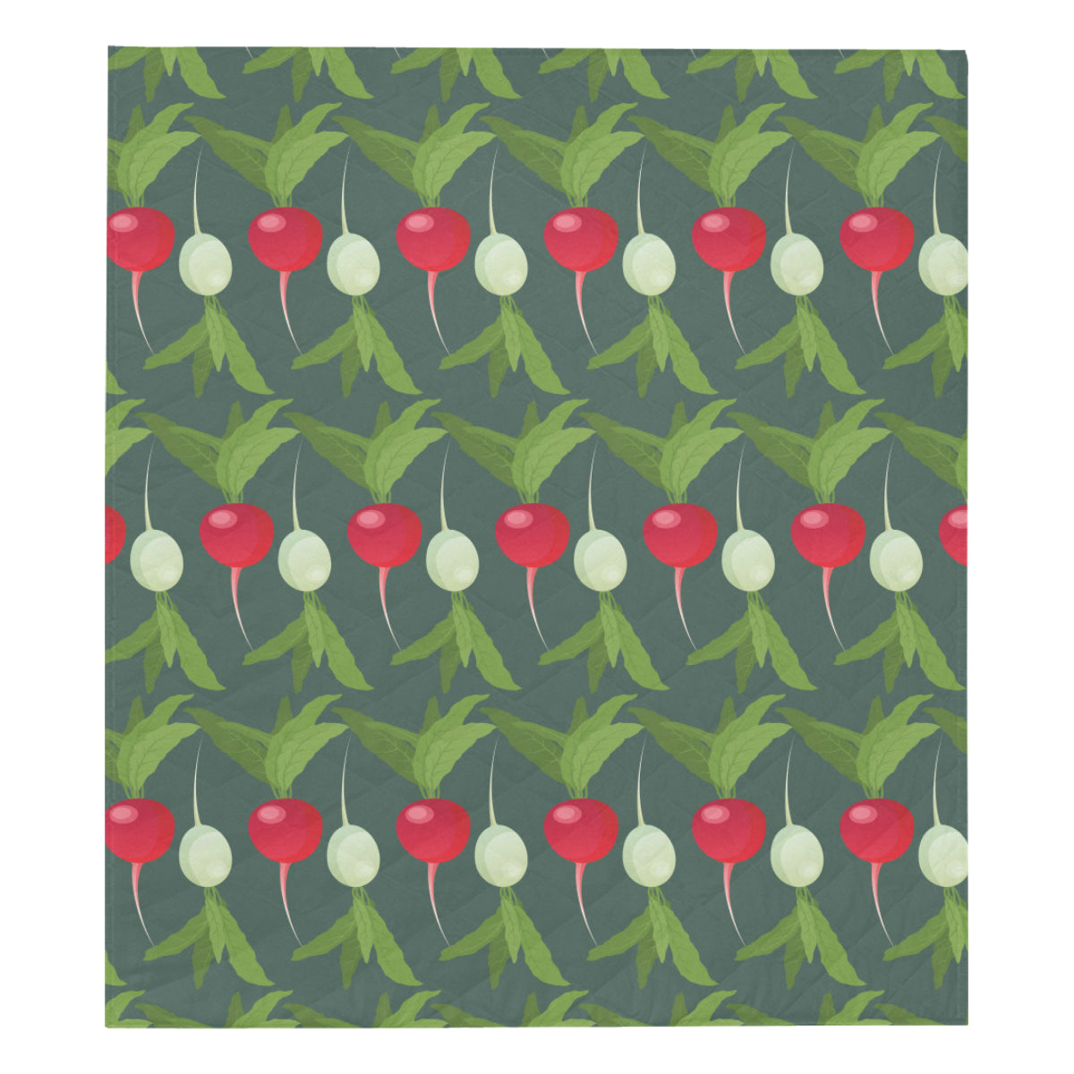 Radish Pattern Print Design A03 Premium Quilt