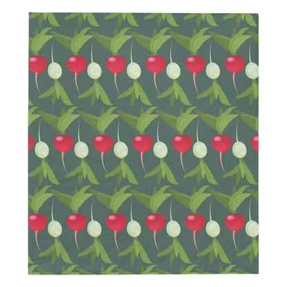 Radish Pattern Print Design A03 Premium Quilt