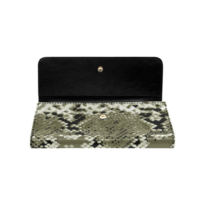 Python Pattern Print Design A04 Women's Trifold Wallet