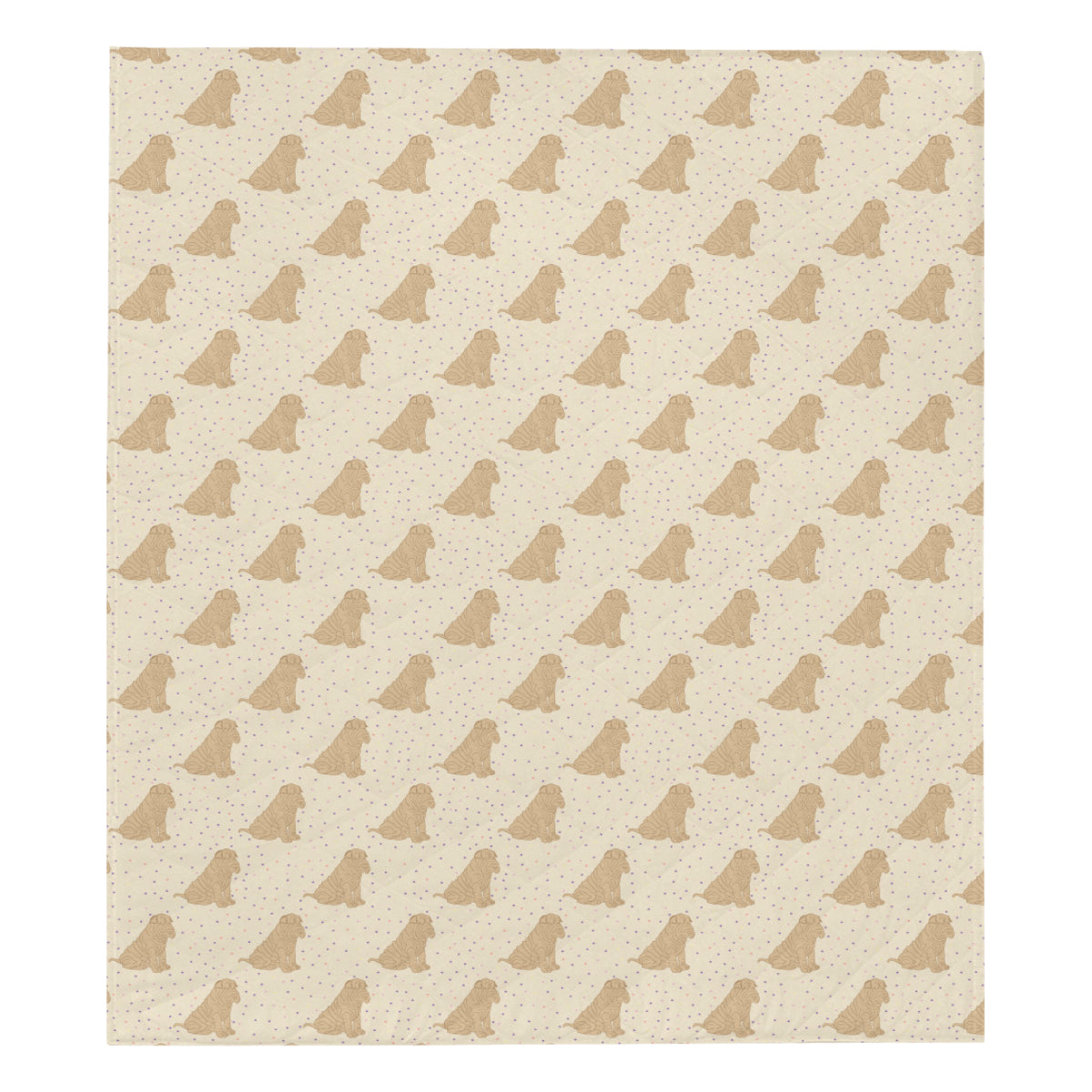 Chinese Shar Pei Pattern Print Design 01 Premium Quilt