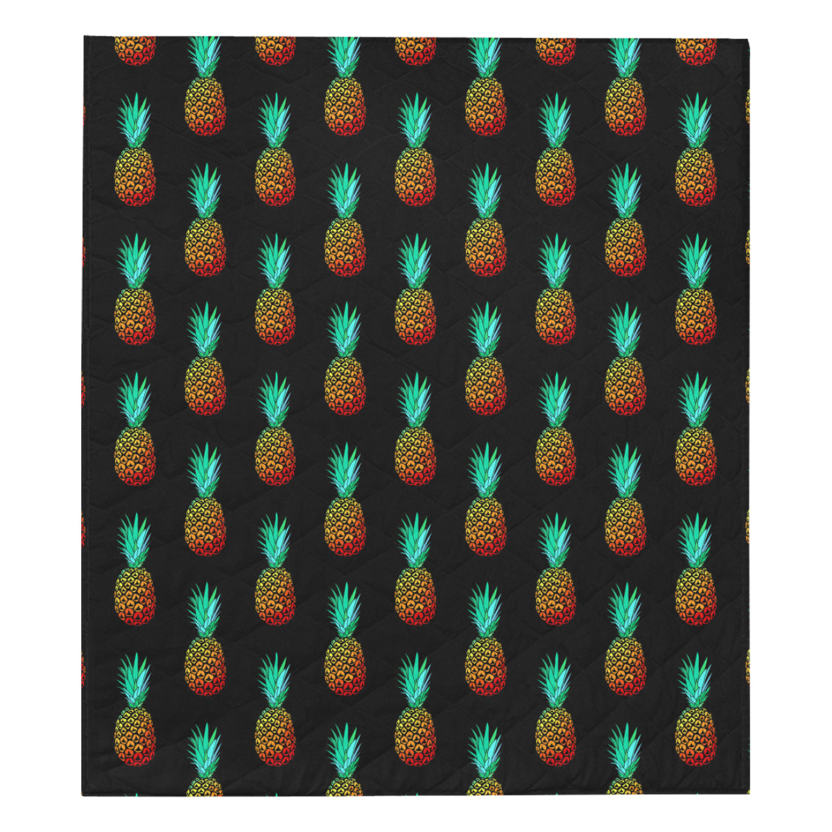 Pineapple Pattern Print Design A05 Premium Quilt