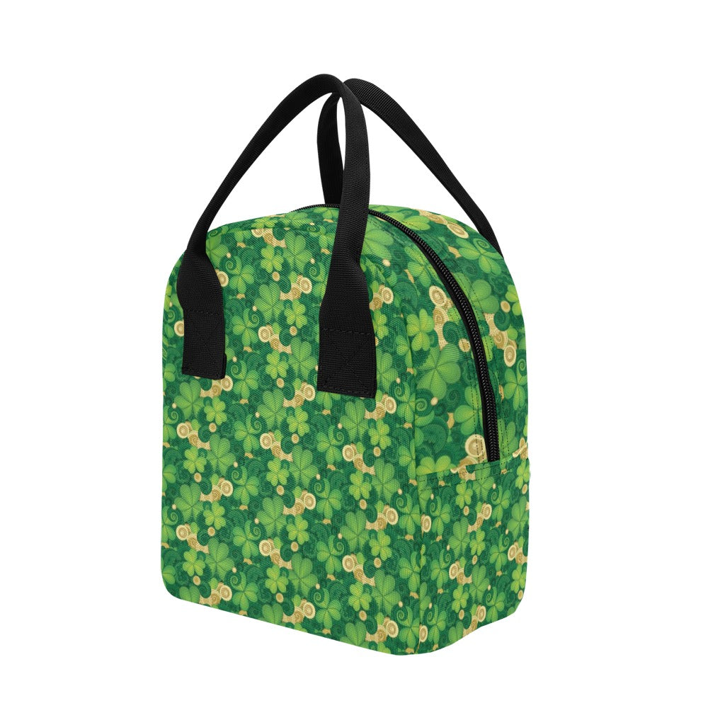Shamrock Print Design LKS301 Insulated Lunch Bag