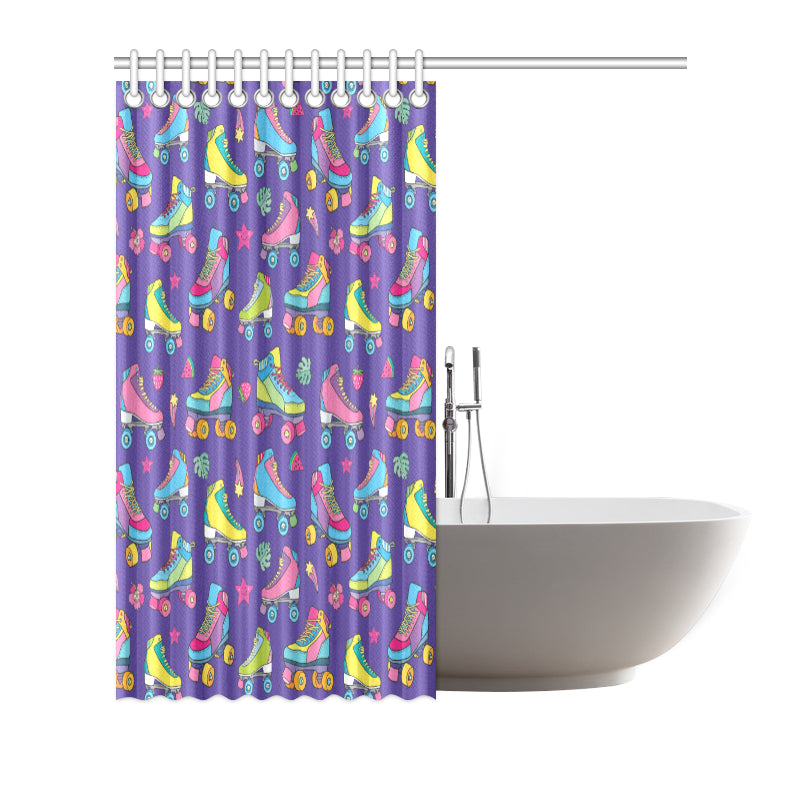 Roller skate Colorful Pattern Print Design A05 Shower Curtain