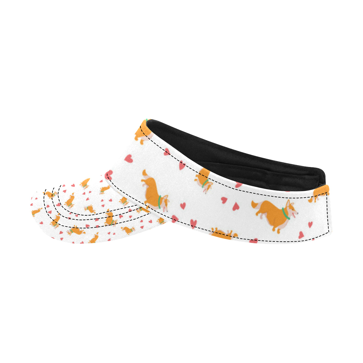 Cardigan Welsh Corgis Pattern Print Design 04 Unisex Sun Visor
