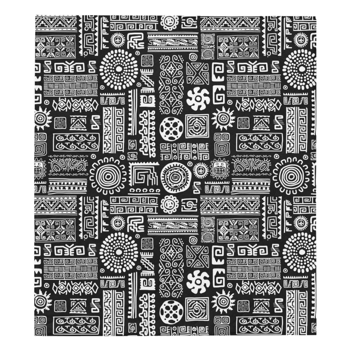 Polynesian Pattern Print Design A02 Premium Quilt