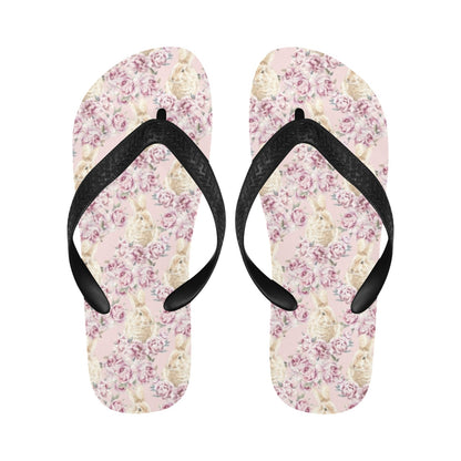 Rabbit Print Design LKS403 Flip Flops