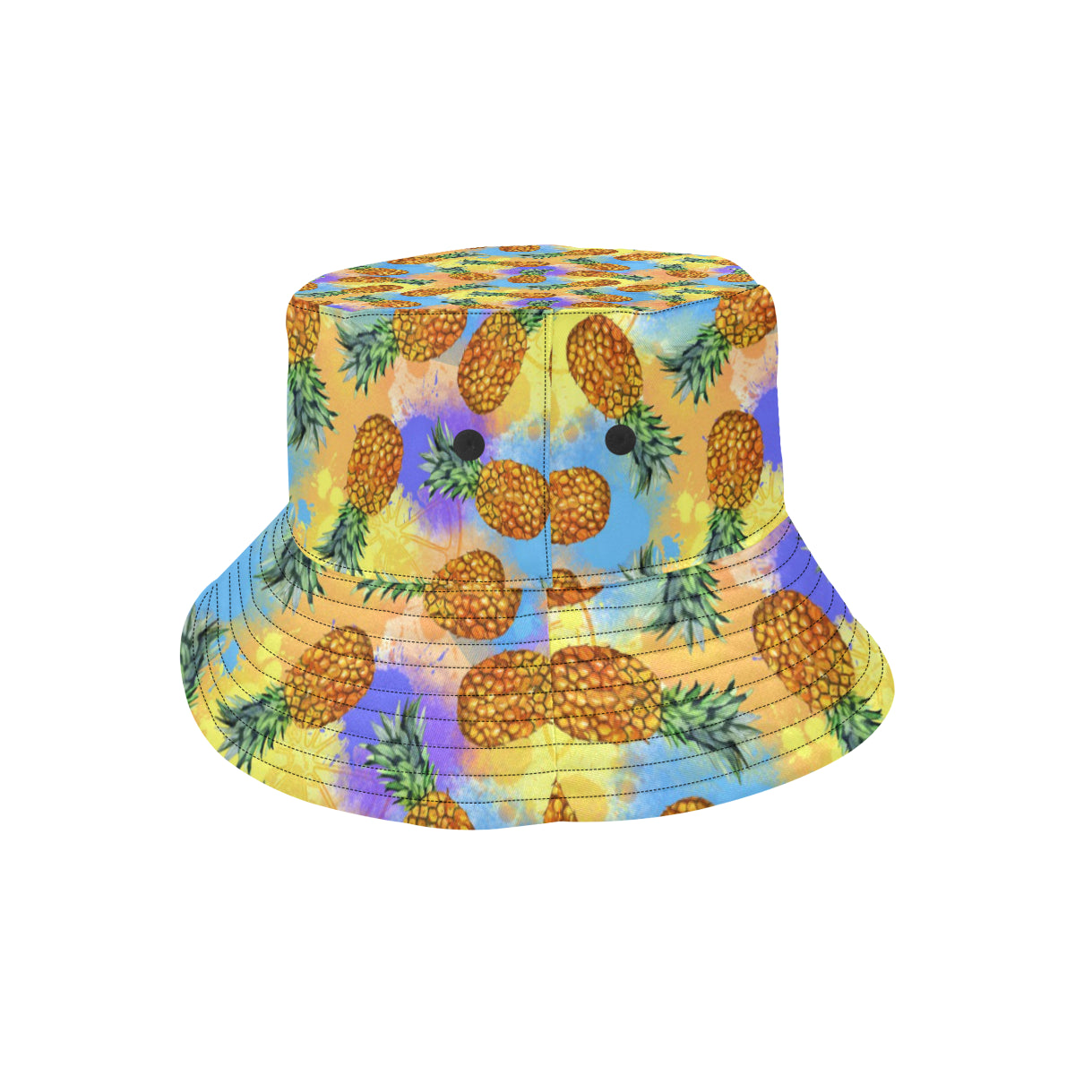 Pineapple Pattern Print Design PP09 Unisex Bucket Hat