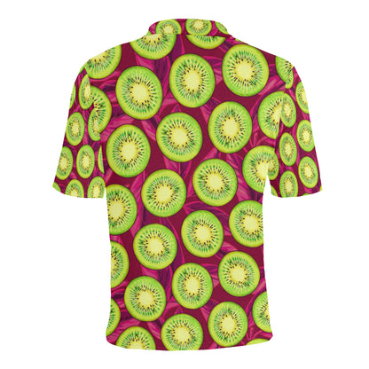 Kiwi Pattern Print Design KW05 Men Polo Shirt