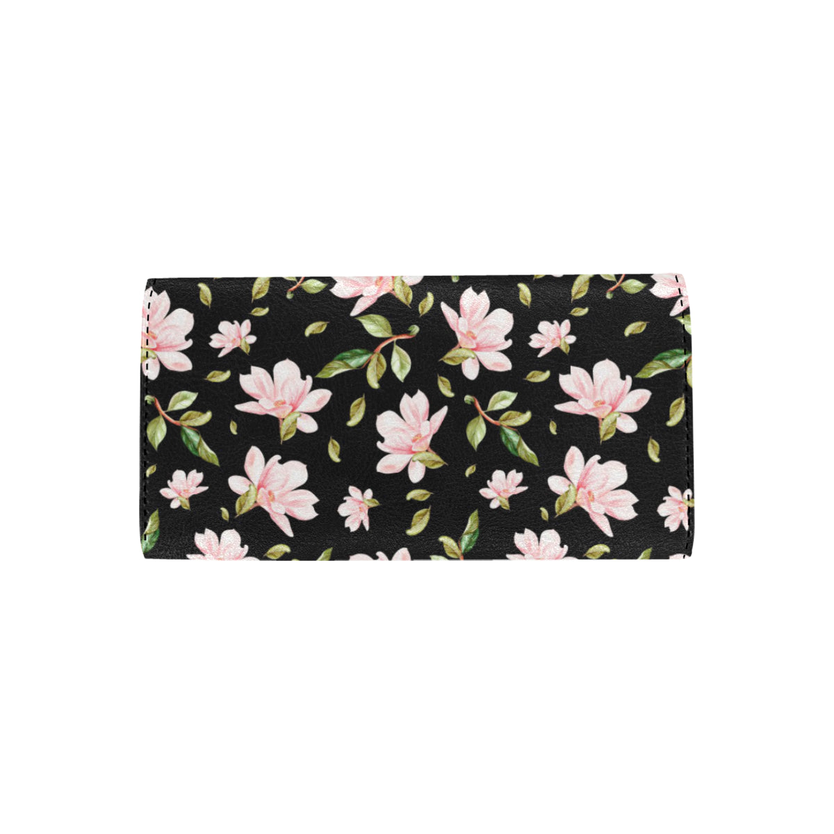 Magnolia Pattern Print Design MAG01 Women's Trifold Wallet