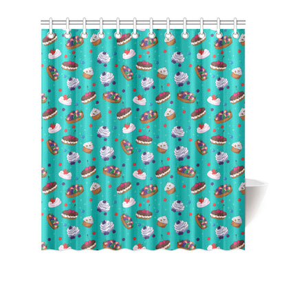 Cake Pattern Print Design 07 Shower Curtain