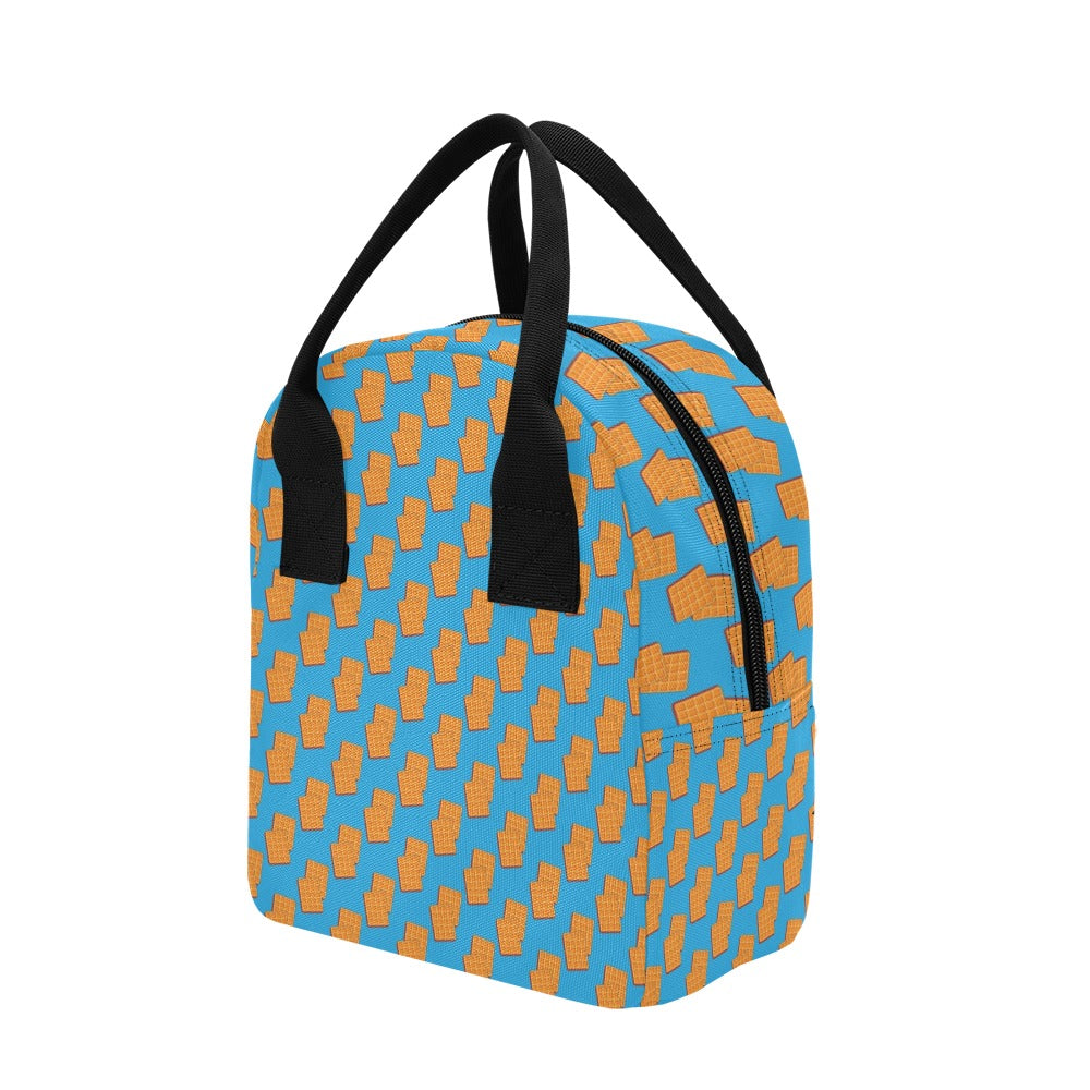Waffle Print Design LKS304 Insulated Lunch Bag