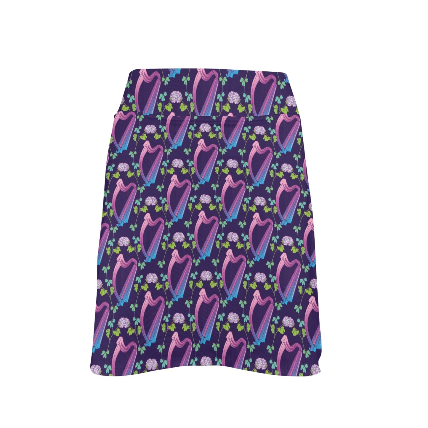 Harp Print Design LKS403 17" Golf & Pickleball Skort with Pockets