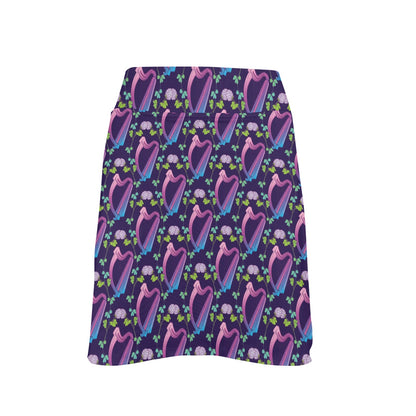Harp Print Design LKS403 17" Golf & Pickleball Skort with Pockets