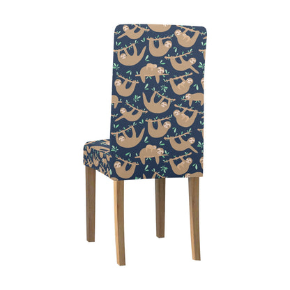 Sloth Print Design LKS307 Dining Chair Slipcover