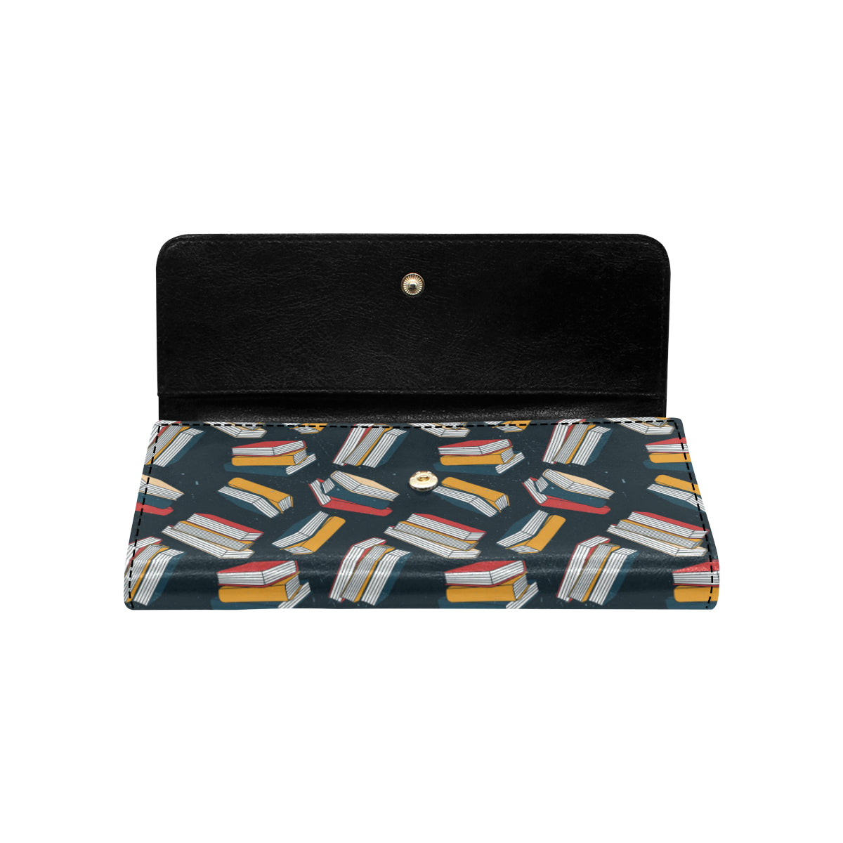 Book Pattern Print Design 07 Women's Trifold Wallet