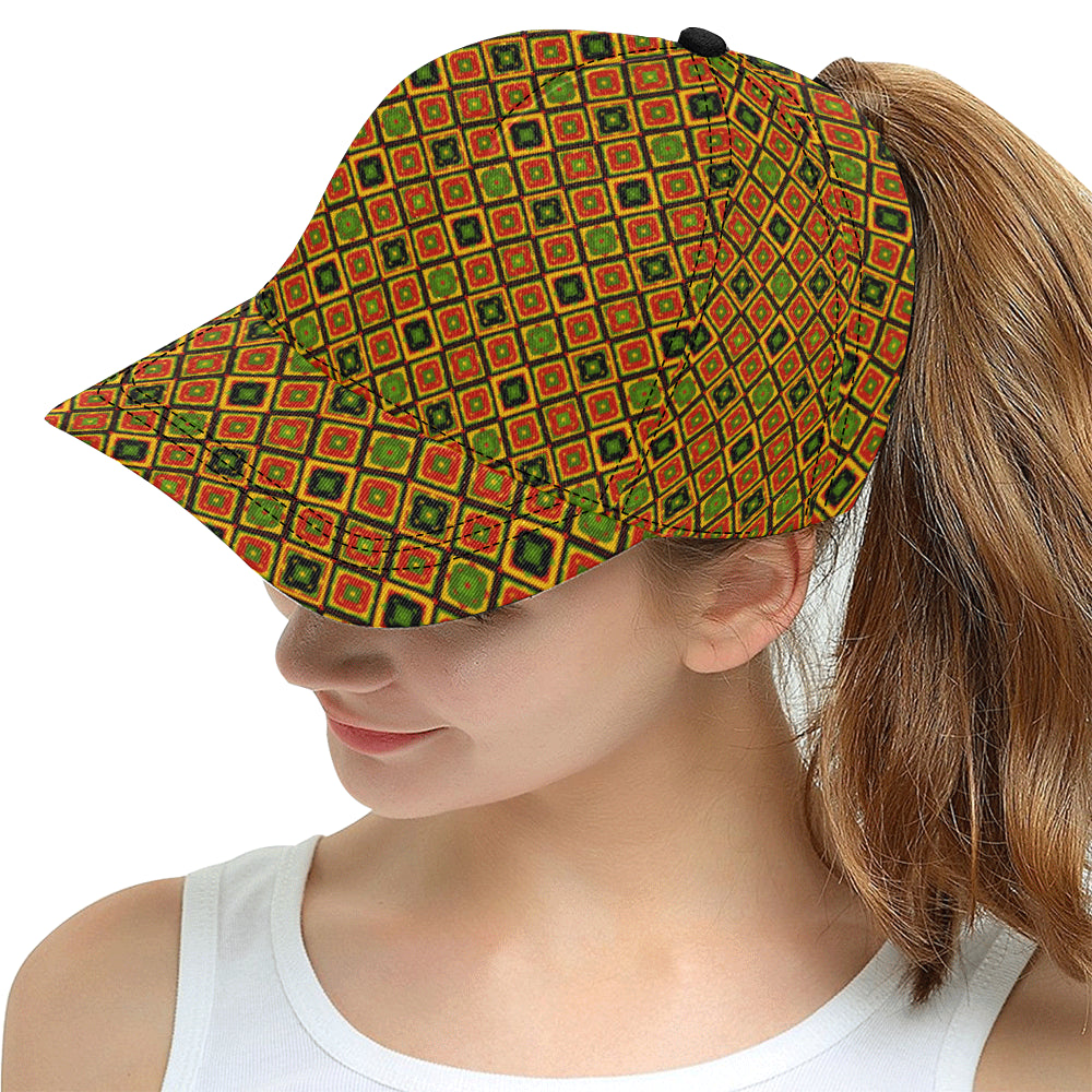 Rasta Reggae Color Pattern Snapback Cap