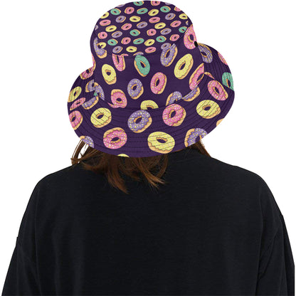 Donut Pattern Print Design DN08 Unisex Bucket Hat