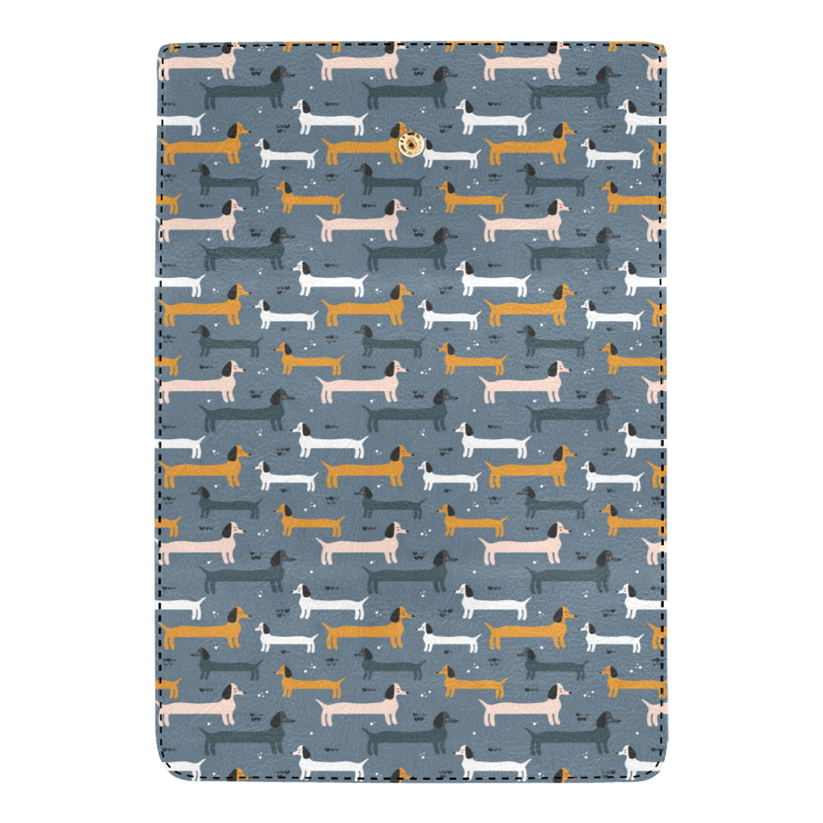 Dachshund Pattern Print Design 012 Women's Trifold Wallet
