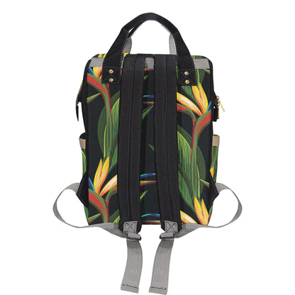 Bird Of Paradise Pattern Print Design BOP012 Diaper Bag Backpack