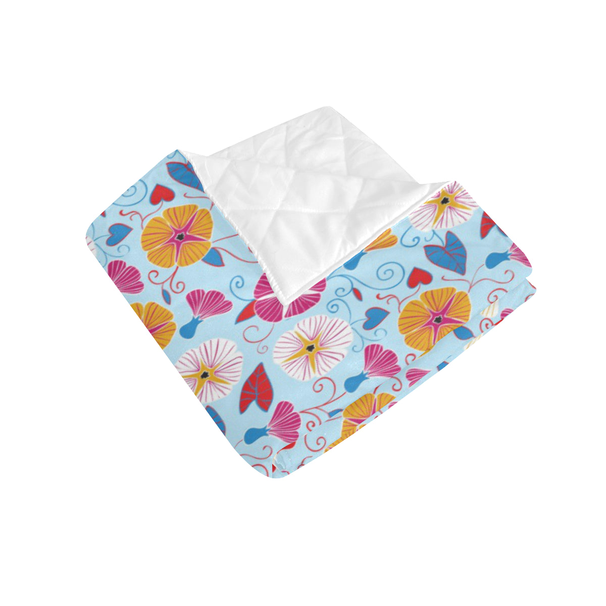Morning Glory Pattern Print Design MG06 Premium Quilt