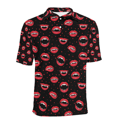 Halloween Pattern Print Design 01 Men Polo Shirt