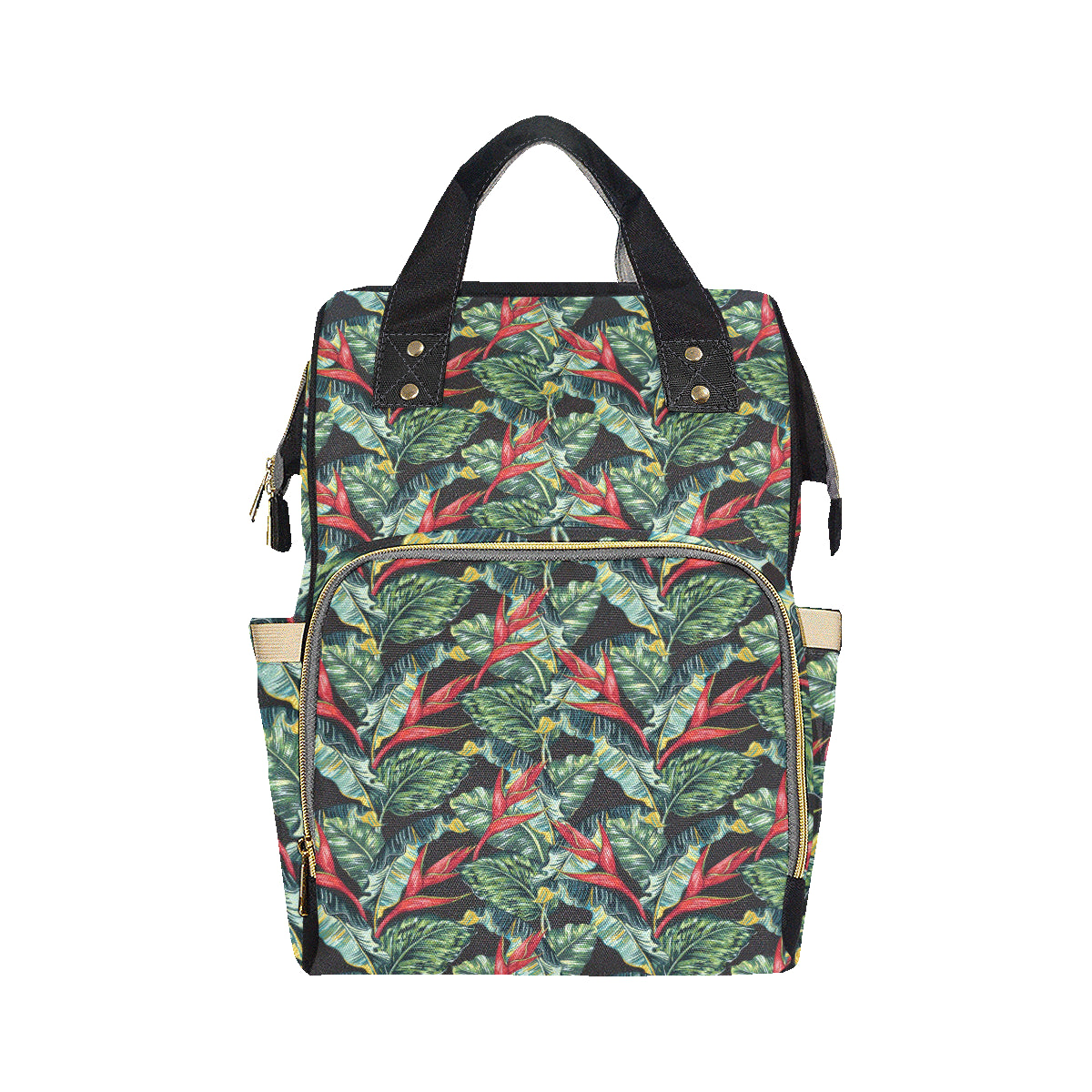 Bird Of Paradise Pattern Print Design BOP06 Diaper Bag Backpack