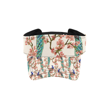 Cherry Blossom Peacock Unisex Sun Visor