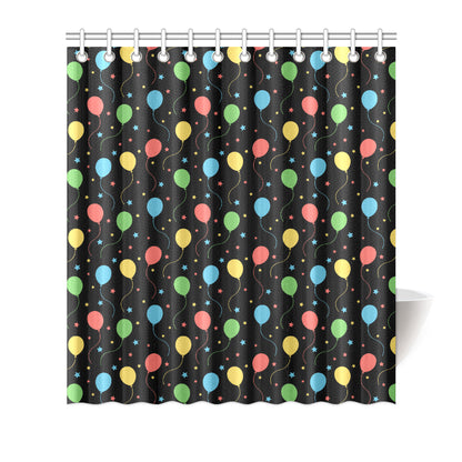 Ballon Colorful Pattern Print Design 04 Shower Curtain