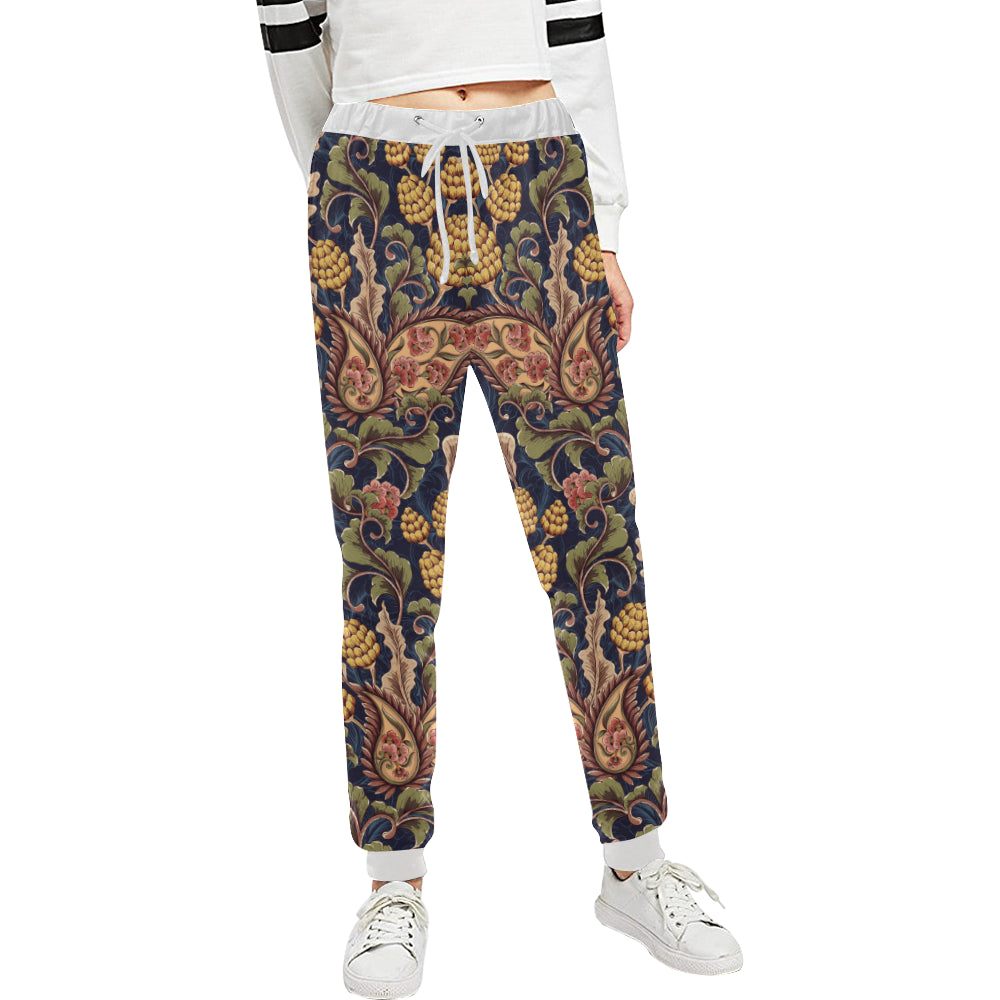 Floral Vintage Classic Print Unisex Sweatpants