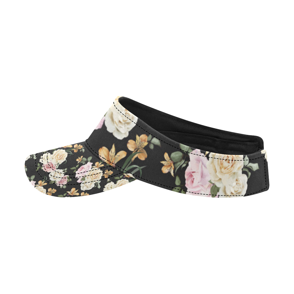 Rose Pattern Print Design A01 Unisex Sun Visor