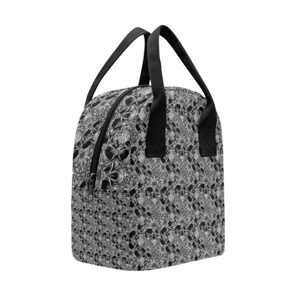 Skull Tattoo Design Print Insulated Lunch Bag