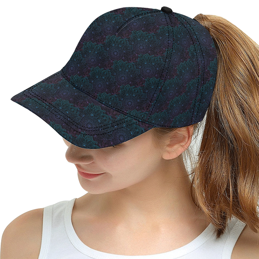Boho Floral Mandala Snapback Cap