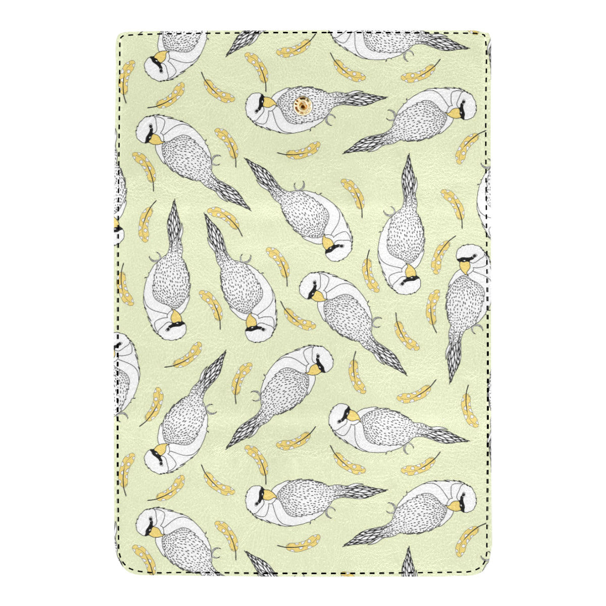 Parakeet Pattern Print Design A03 Women's Trifold Wallet