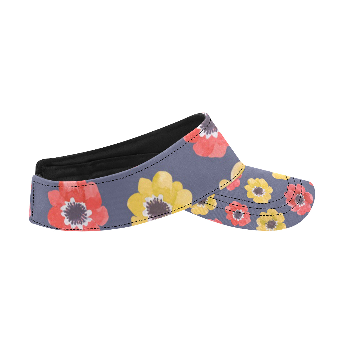 Anemone Pattern Print Design AM010 Unisex Sun Visor