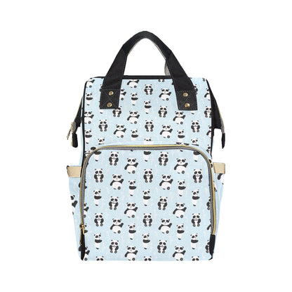 Panda Pattern Print Design A01 Diaper Bag Backpack