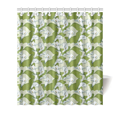 Lily Pattern Print Design LY08 Shower Curtain