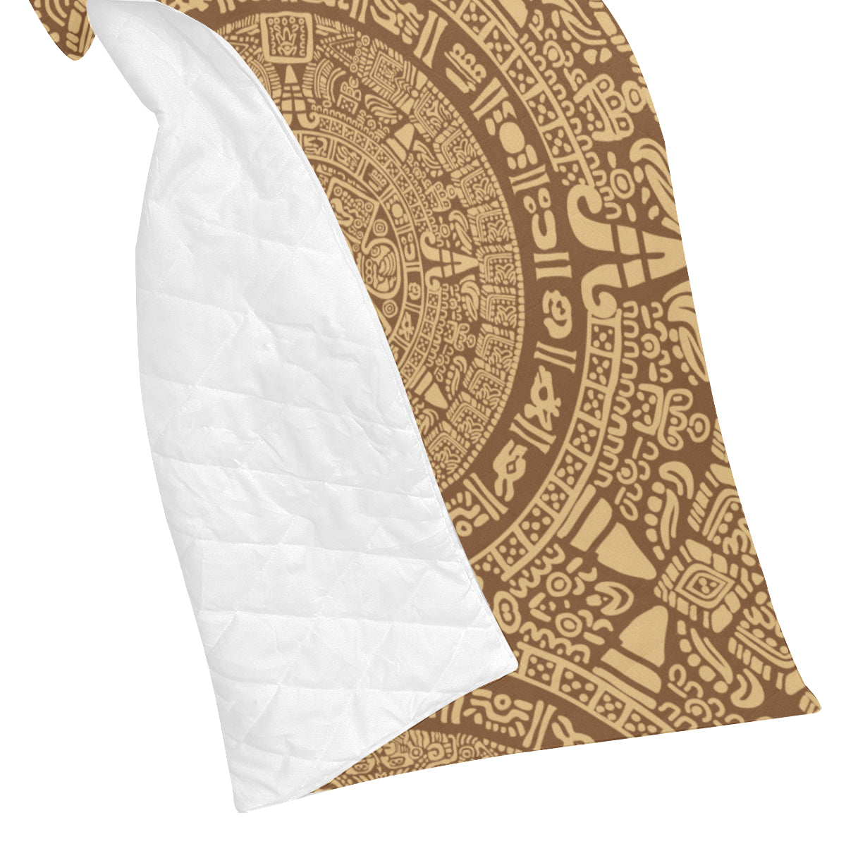 Mayan Pattern Print Design 01 Premium Quilt